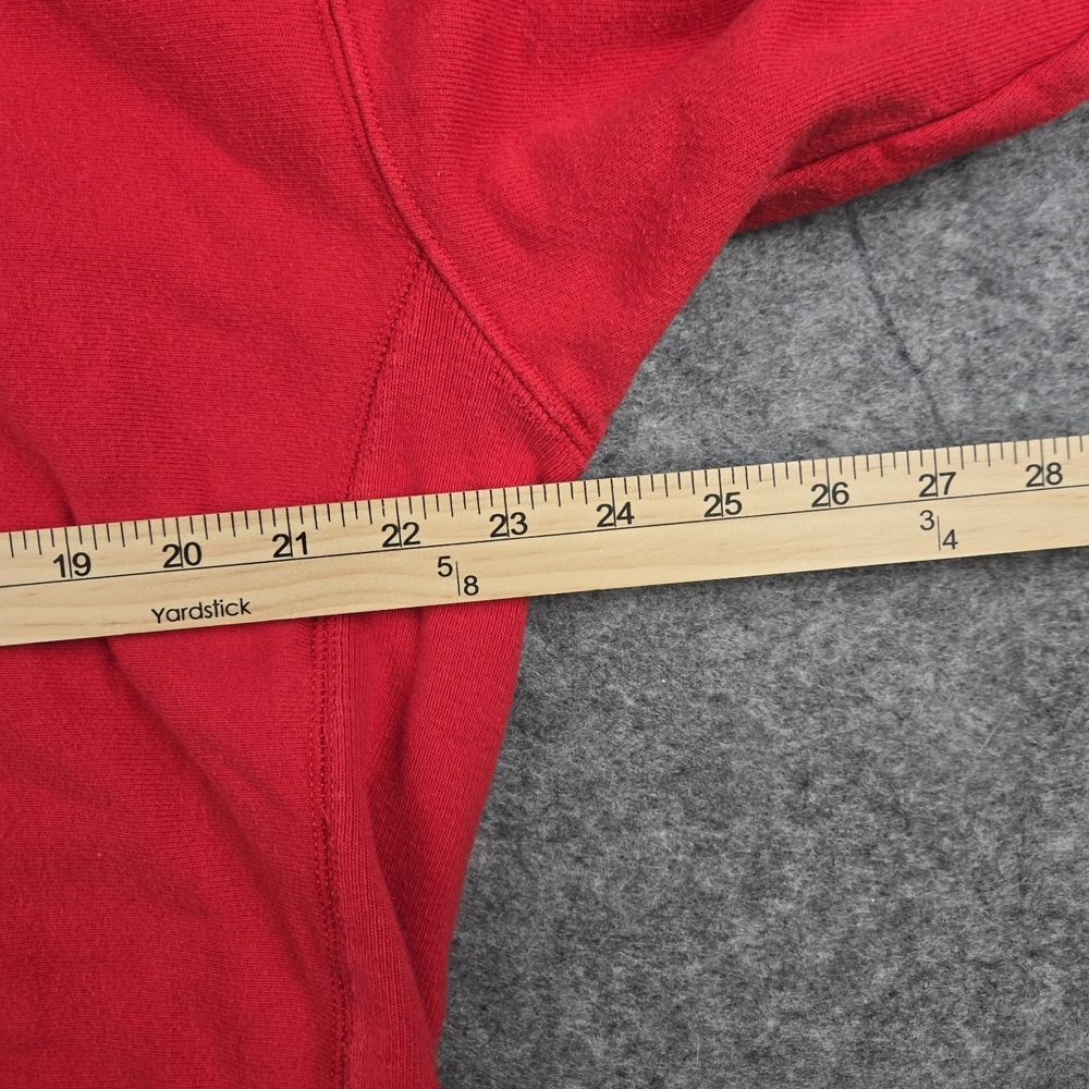Champion Hooded Sweat Shirt Reverse Weave Womens 2X Large Red Vintage 90s Y2K - Picture 3 of 8